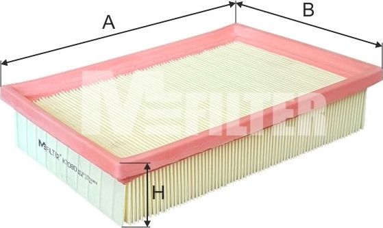 Воздушный фильтр MFilter для Chevrolet Aveo II 2011-2015. Артикул K 7080
