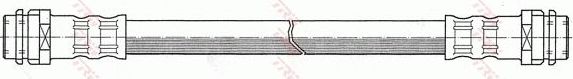 Тормозной шланг TRW задний левый внутренний для Mercedes-Benz Vaneo 2002-2005. Артикул PHA407