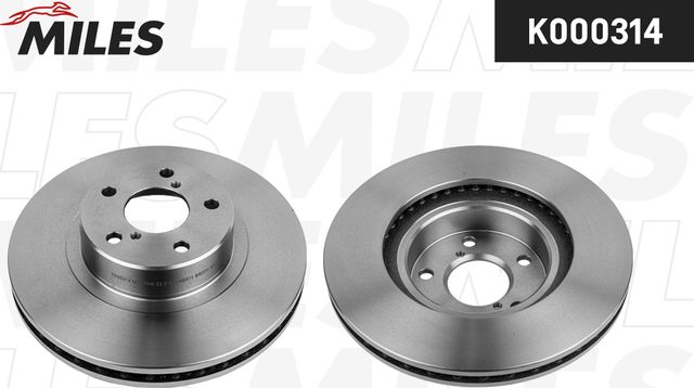 Тормозной диск Miles передний для Subaru Outback II 2000-2003. Артикул K000314