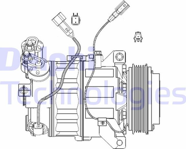 Компрессор кондиционера Delphi для Ford S-MAX I 2006-2014. Артикул CS20482