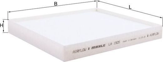 Салонный фильтр Mahle-Knecht. Артикул LA 1505