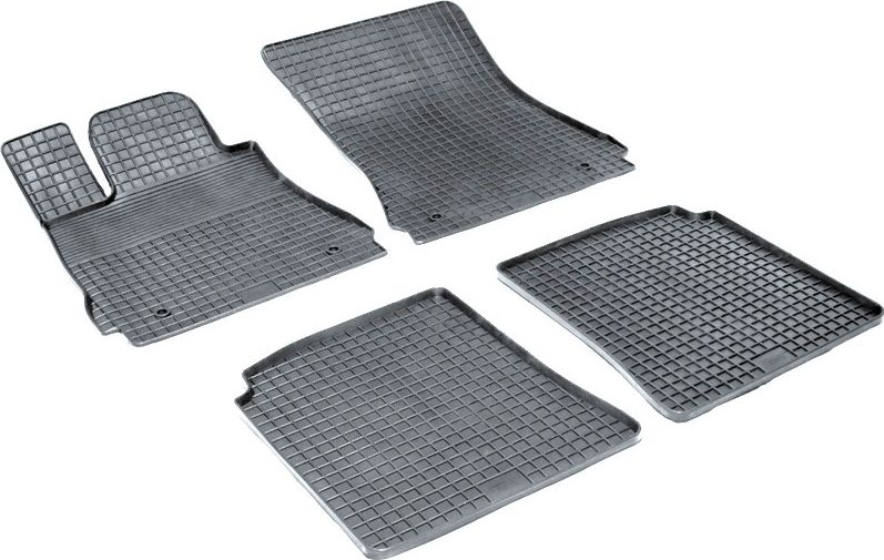 Коврики резиновые Seintex с узором сетка для салона Mercedes-Benz S-Класс W221 2005-2013. Артикул 00918