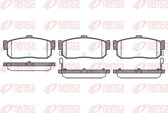 Тормозные колодки Remsa. Артикул 0366.22