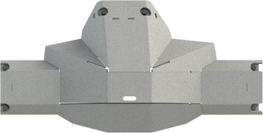 Защита алюминиевая Шериф (6 мм) усиленная для дифференциала Toyota Hilux VIII рестайлинг 2020-2026. Артикул 24.5186