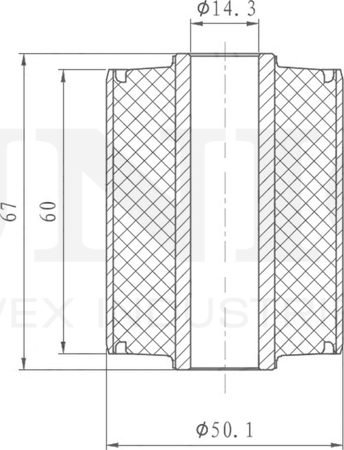 Сайлентблок рессоры (Unio). Артикул RMP-20624