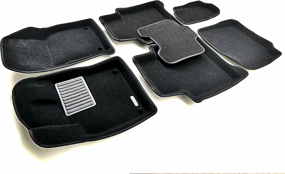 Коврики текстильные Euromat 3D Business для салона Skoda Kodiaq (3 Ряд) I 2017-2026. Артикул EMC3D-004513