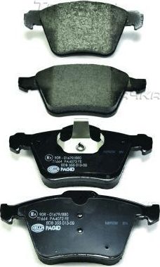 Тормозные колодки Hella передние для Ford Galaxy II 2008-2015. Артикул 8DB 355 013-001