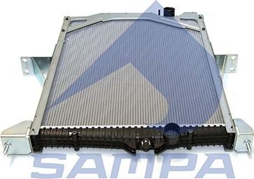 Радиатор охлаждения двигателя Sampa для Volvo  FMX 1998-2005. Артикул 032.196