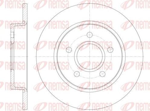 Тормозной диск Remsa. Артикул 6846.00