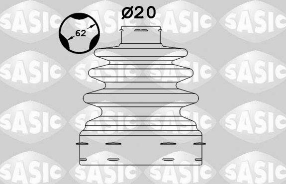 Пыльник ШРУСа внутренний Sasic для Opel Adam I 2012-2019. Артикул 1906118