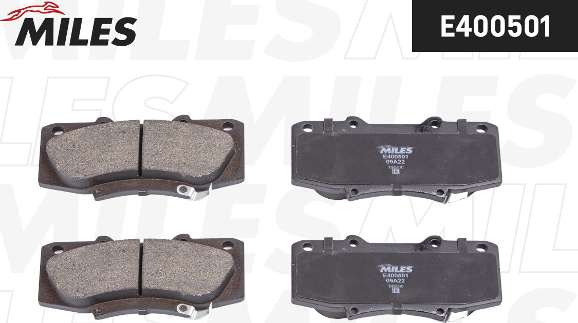 Тормозные колодки Miles (Low-Metallic). Артикул E400501