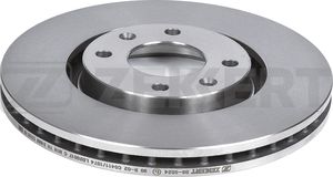 Тормозной диск Zekkert передний для Citroen C4 I 2004-2013. Артикул BS-5024