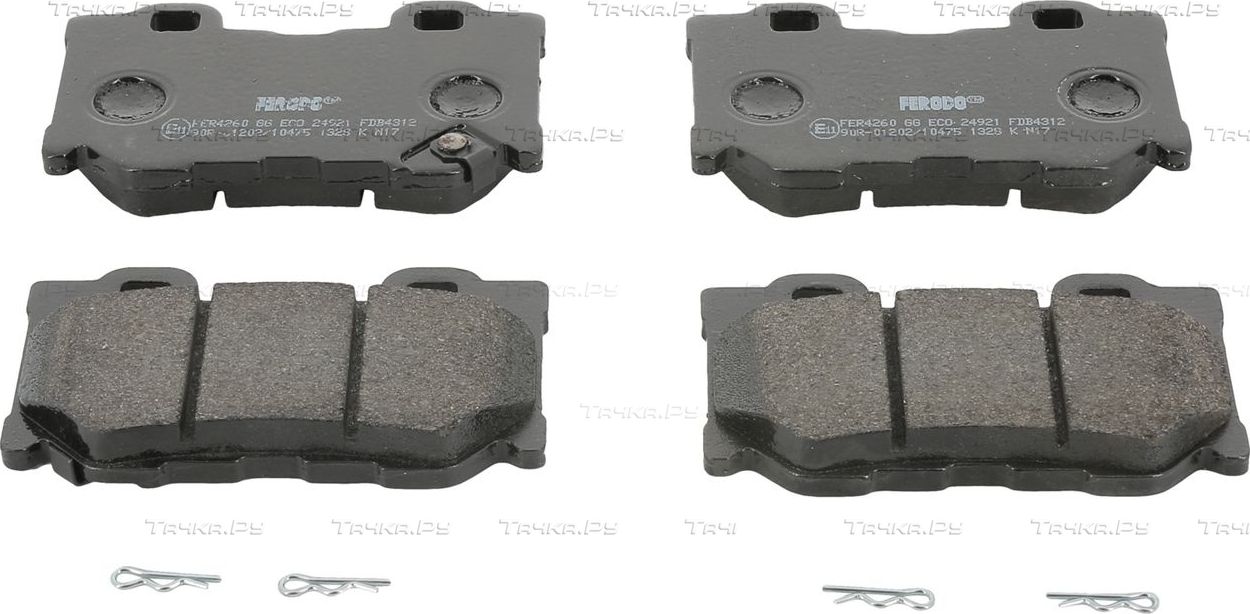 Тормозные колодки Ferodo Premier Eco Friction. Артикул FDB4312