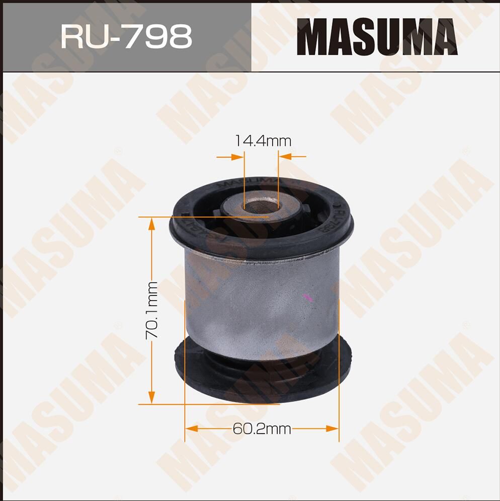 Сайлентблок заднего рычага подвески Masuma. Артикул RU-798