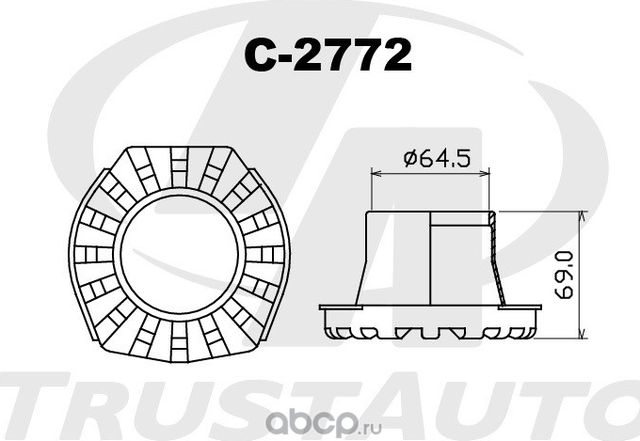 ПЫЛЬНИК АМОРТИЗАТОРА (Trustauto). Артикул C2772