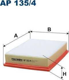 Воздушный фильтр Filtron. Артикул AP 135/4