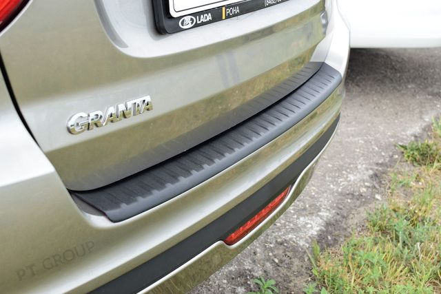 Накладка PT Group на задний бампер (ABS) для Lada Granta I рестайлинг лифтбек 2018-2026. Артикул 01910501