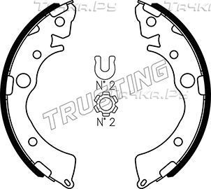Тормозные колодки Trusting задние для Honda CR-X III 1992-1998. Артикул 044.018