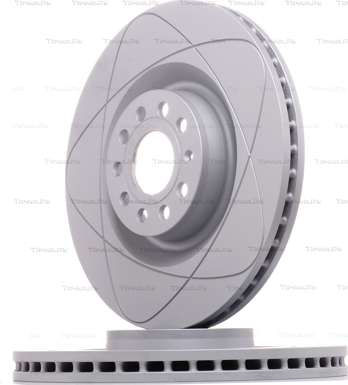 Тормозной диск ATE PowerDisc передний для Volkswagen Scirocco III 2008-2017. Артикул 24.0330-0115.1