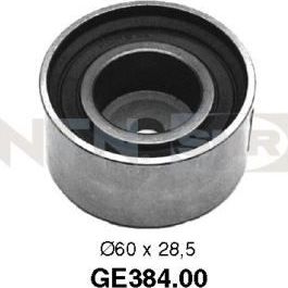 Направляющий (ведущий) ролик ремня ГРМ NTN / SNR. Артикул GE384.00