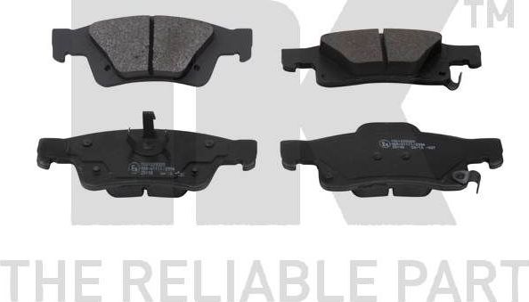 Тормозные колодки NK задние для Jeep Grand Cherokee IV (WK2) 2010-2026. Артикул 229329