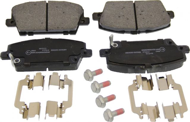 Тормозные колодки MAPCO передние для Honda Civic VIII 2005-2012. Артикул 6843