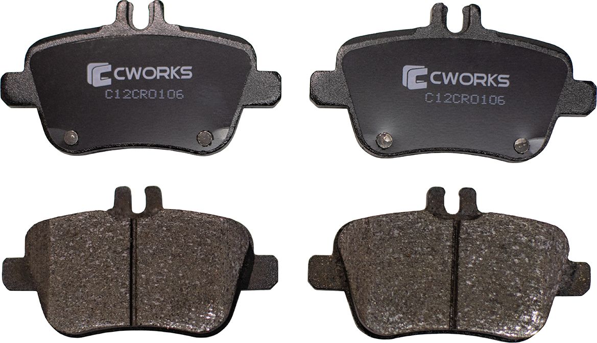 Колодки тормозные задние (Low Metallic) (Cworks). Артикул C12CR0106