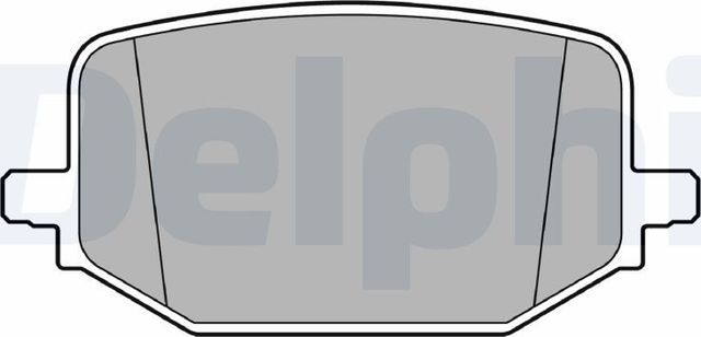 Тормозные колодки Delphi (Low-Metallic) задние для Ford Explorer VI 2019-2026. Артикул LP3697