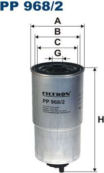 Топливный фильтр Filtron. Артикул PP 968/2