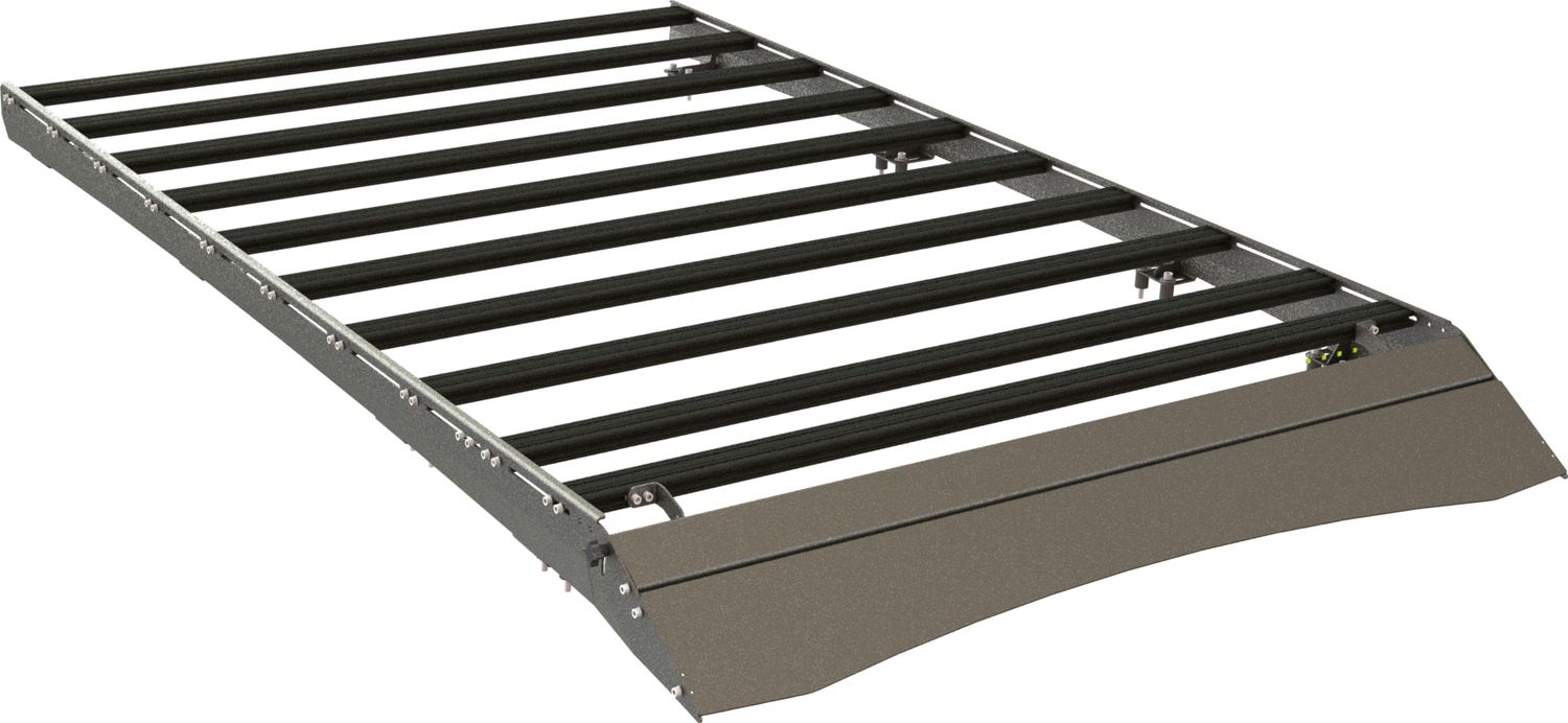 Экспедиционный багажник STC для Toyota Land Cruiser 200 2007-2021 шторка. Артикул STC-TLC200-TR1