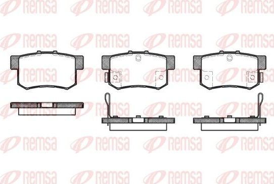 Тормозные колодки Remsa. Артикул 0325.32