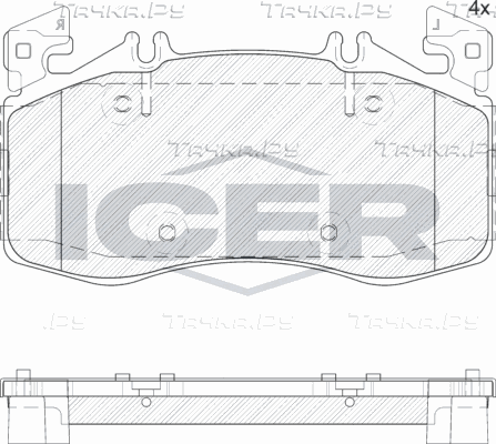 Тормозные колодки Icer. Артикул 182447