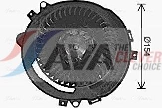 Вентилятор, мотор печки (отопителя) салона AVA для Skoda Karoq I 2017-2026. Артикул VN8423