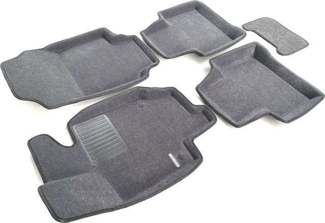 Коврики текстильные Euromat 3D Business для салона Toyota RAV 4 V 2019-2026 СЕРЫЕ. Артикул EMC3D-005105G