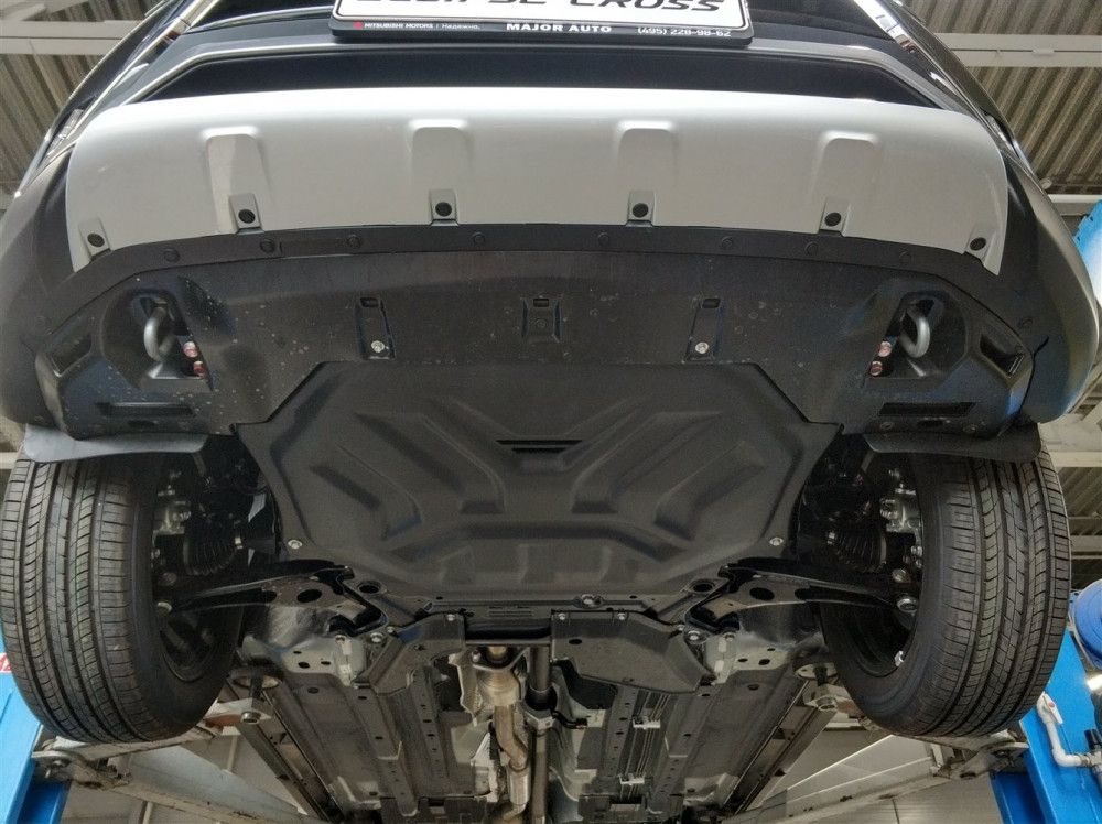 Защита композитная АВС-Дизайн для картера и КПП Mitsubishi Eclipse Cross 2017-2026. Артикул 14.27k