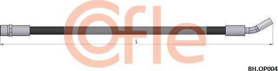 Тормозной шланг Cofle задний правый/левый для Saab 9-3 II 2002-2015. Артикул 92.BH.OP004