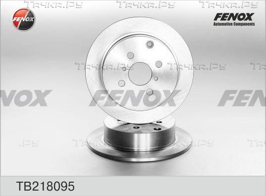 Тормозной диск Fenox задний для Toyota Matrix I (E130) 2002-2004. Артикул TB218095