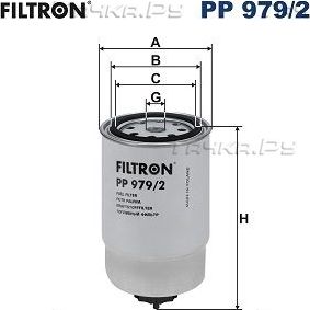 Топливный фильтр Filtron для Kia Ceed I 2007-2012. Артикул PP 979/2