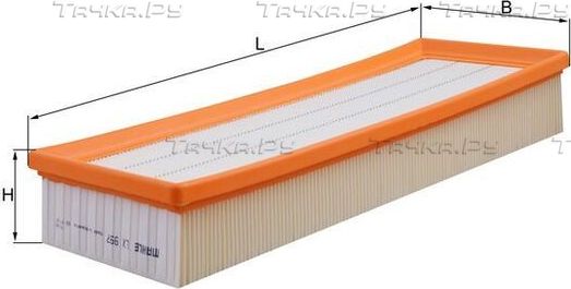 Воздушный фильтр Mahle для Volkswagen Polo III 1995-2002. Артикул LX 997