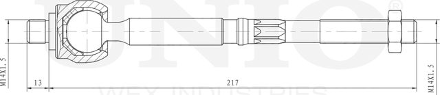 Тяга рулевая (Unio). Артикул SSP-30083