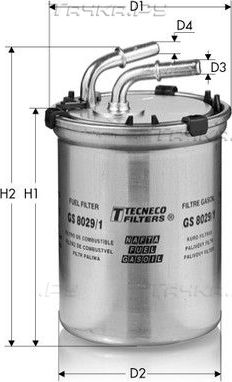 Топливный фильтр  Tecneco Filters. Артикул GS8029/1