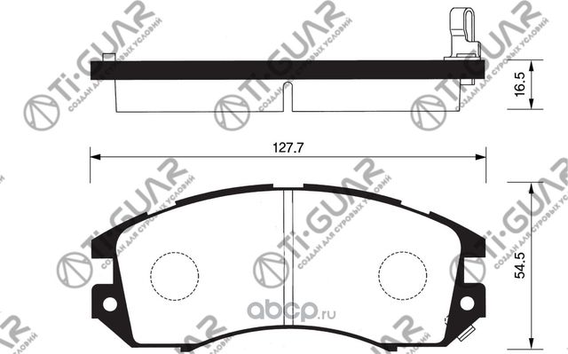 Колодки тормозные (TI-Guar). Артикул TG295C