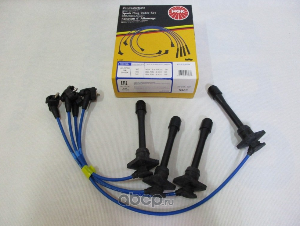 RC-TE 76_к-кт проводов!/ Toyota Avensis/Carina/Corolla 1.6 87-00 (NGK). Артикул RCTE76