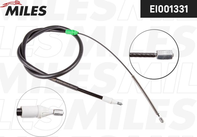 Трос ручника (тросик ручного тормоза) Miles задний правый/левый для Renault Megane I 1999-2003. Артикул EI001331