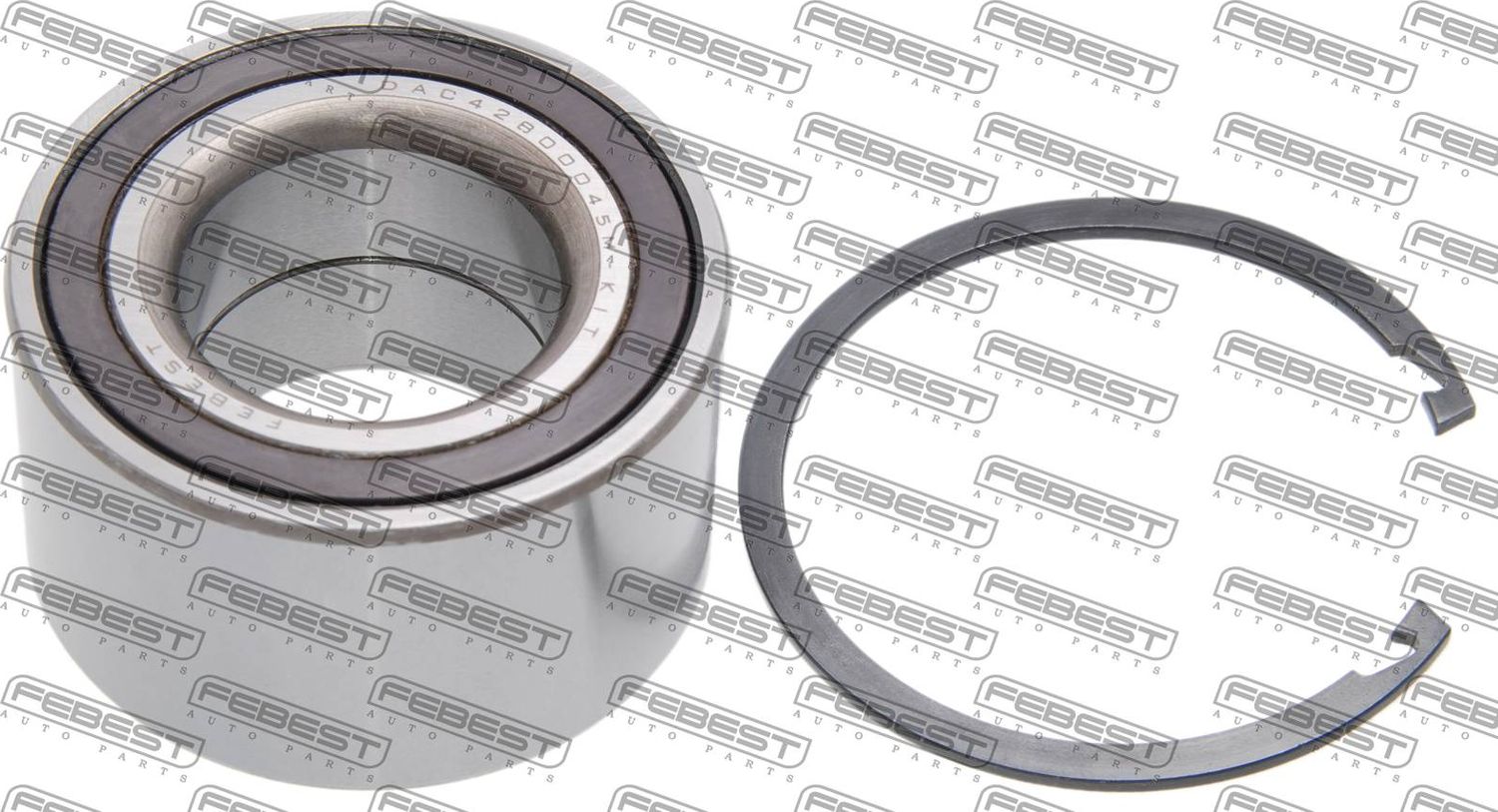 Ступичный подшипник Febest. Артикул DAC42800045M-KIT