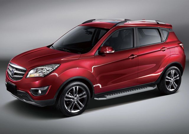 Пороги алюминиевые Rival Bmw-Style овал для Changan CS35 2013-2020. Артикул B173AL.8901.1