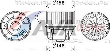 Вентилятор, мотор печки (отопителя) салона AVA для Ford Mondeo IV 2007-2009. Артикул FD8613