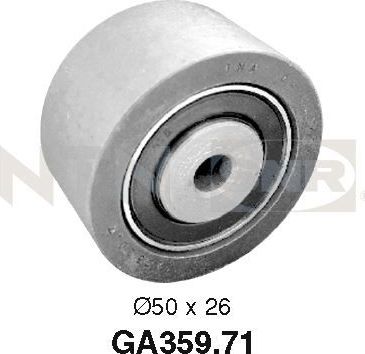 Направляющий (ведущий) ролик приводного поликлинового ремня NTN / SNR. Артикул GA359.71