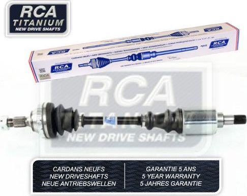 Полуось (привод в сборе, приводной вал) RCA FRANCE NEW DRIVESHAFT передняя левая для Peugeot Partner I 1996-2015. Артикул C216AN