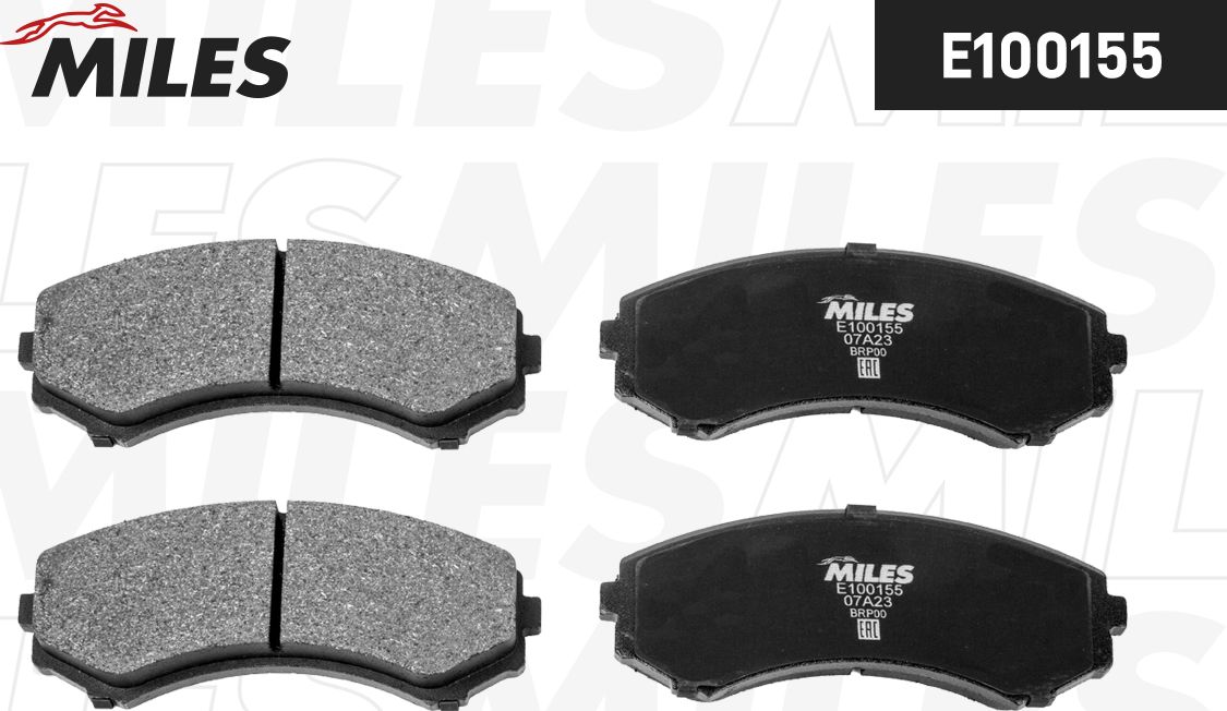 Тормозные колодки Miles (Semi-Metallic). Артикул E100155